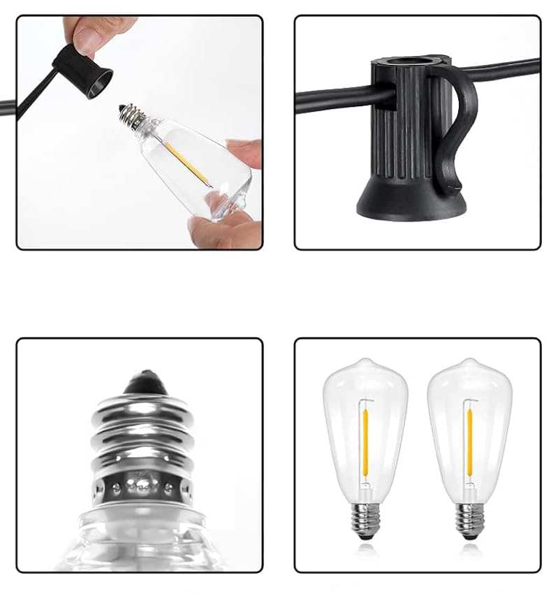 Lyslenke solcelle Homeline, 10 LED, oppladbar