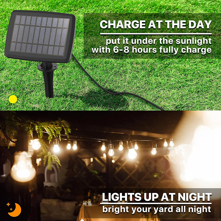 Lyslenke solcelle Homeline, 10 LED, oppladbar