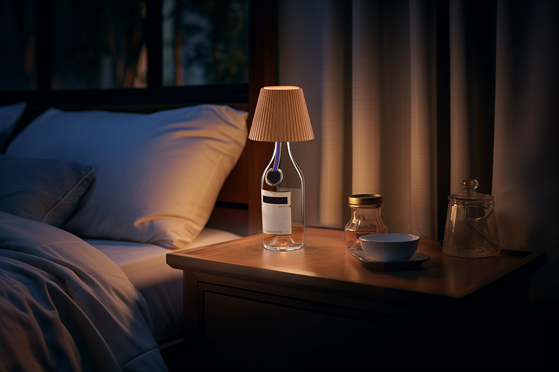 Lampeskjerm til flaske Homeline 3000 mAh batteri