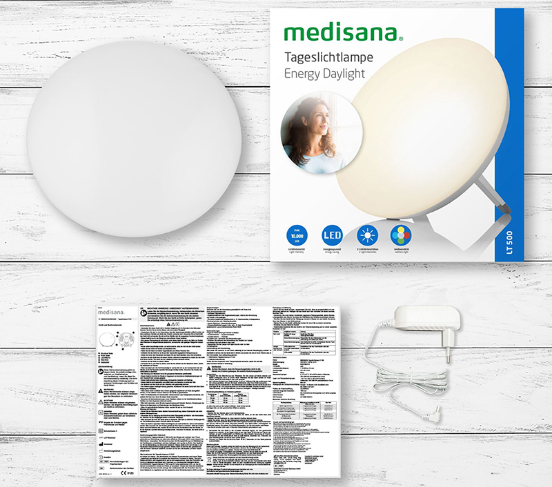 Lysterapilampe Medisana LT 500, 4 farger