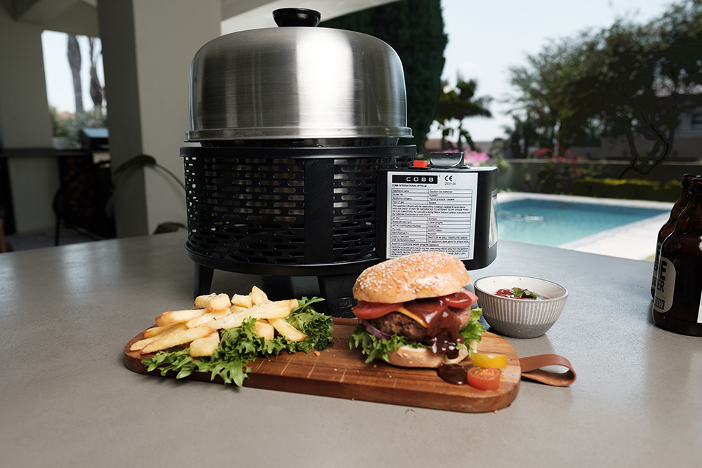 Grill, Svart Premier Gas Deluxe, Cobb, Bærbar