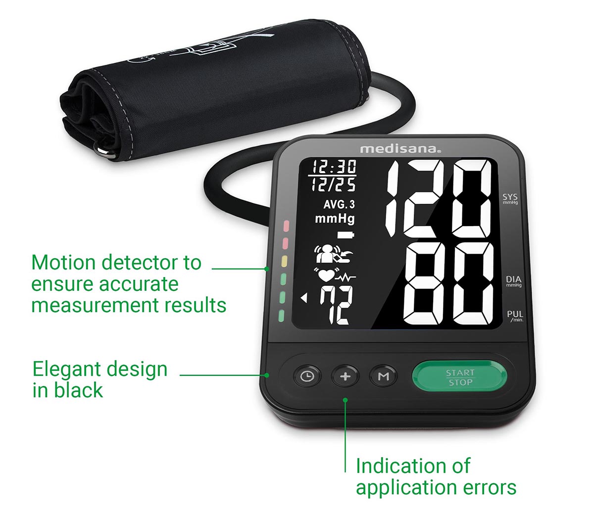 Blodtrykksmåler Medisana BU582 overarm sort