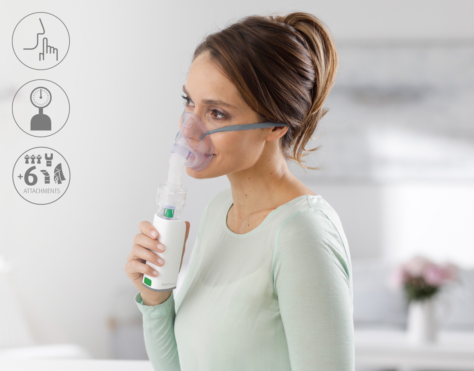 Inhalator Medisana IN 530, Bærbar micro compressor