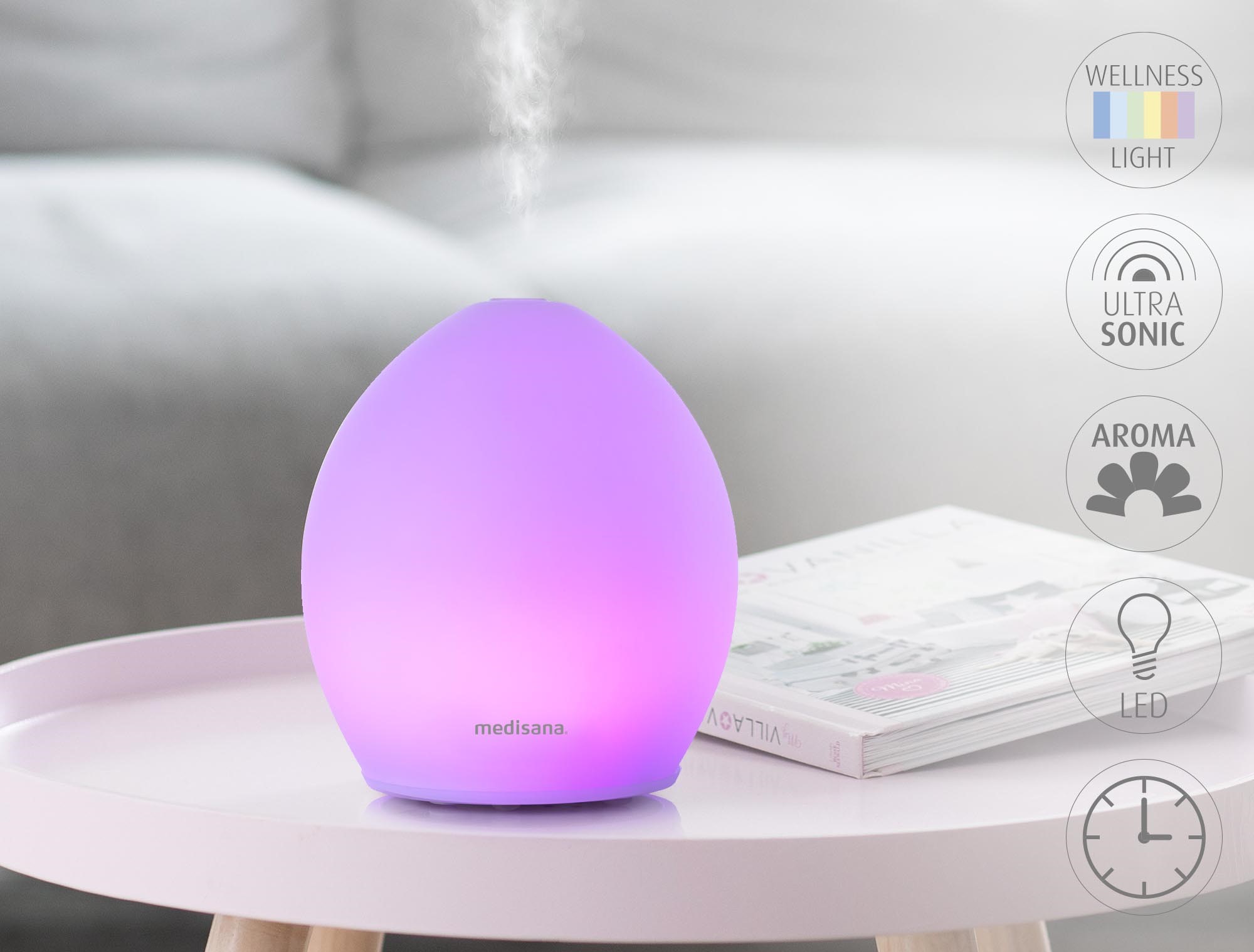 Aroma diffuser Medisana  AD 635,12W, 100 ml