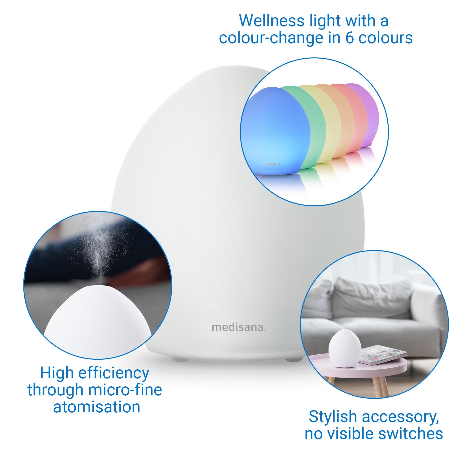 Aroma diffuser Medisana  AD 635,12W, 100 ml