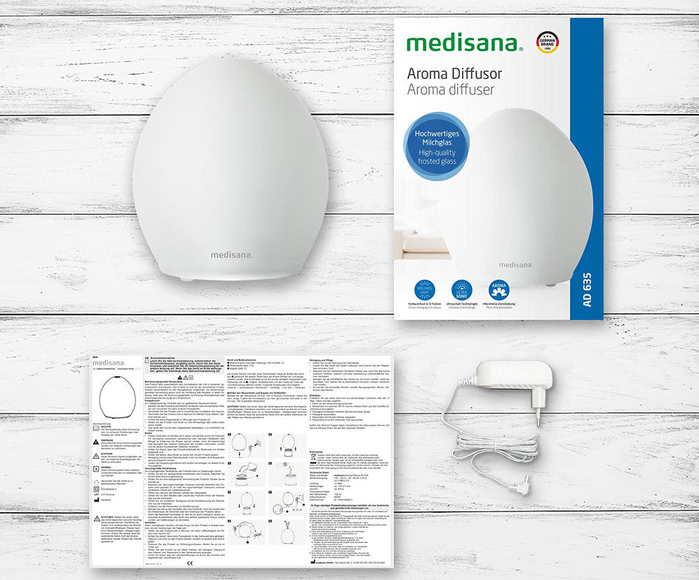 Aroma diffuser Medisana  AD 635,12W, 100 ml
