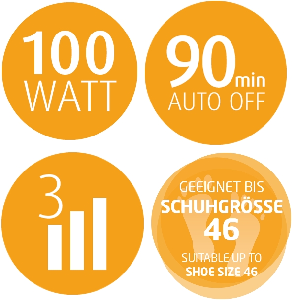 Fotvarmer Medisana FWS, 100W