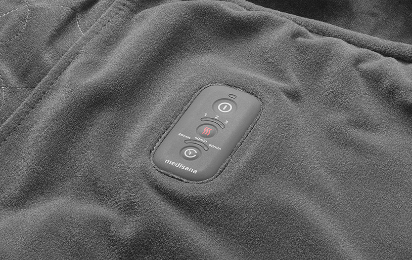 #Varmepledd Medisana OL 200 med strømbank 130x90cm