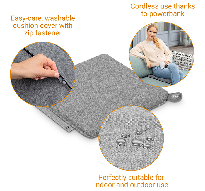 #Varmepute Medisana OL 700, for strømbank 40x40cm