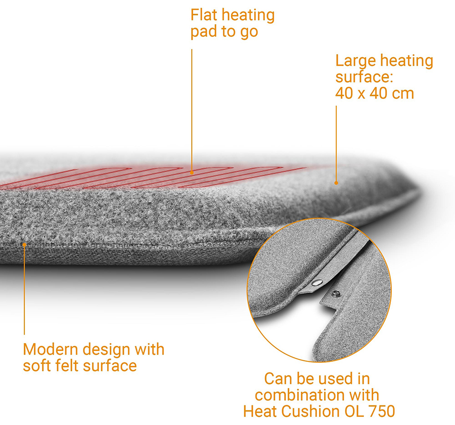 #Varmepute Medisana OL 700, for strømbank 40x40cm