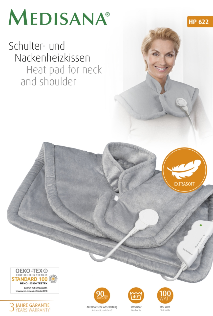 Nakke og skuldervarmer Medisana HP622, 100W