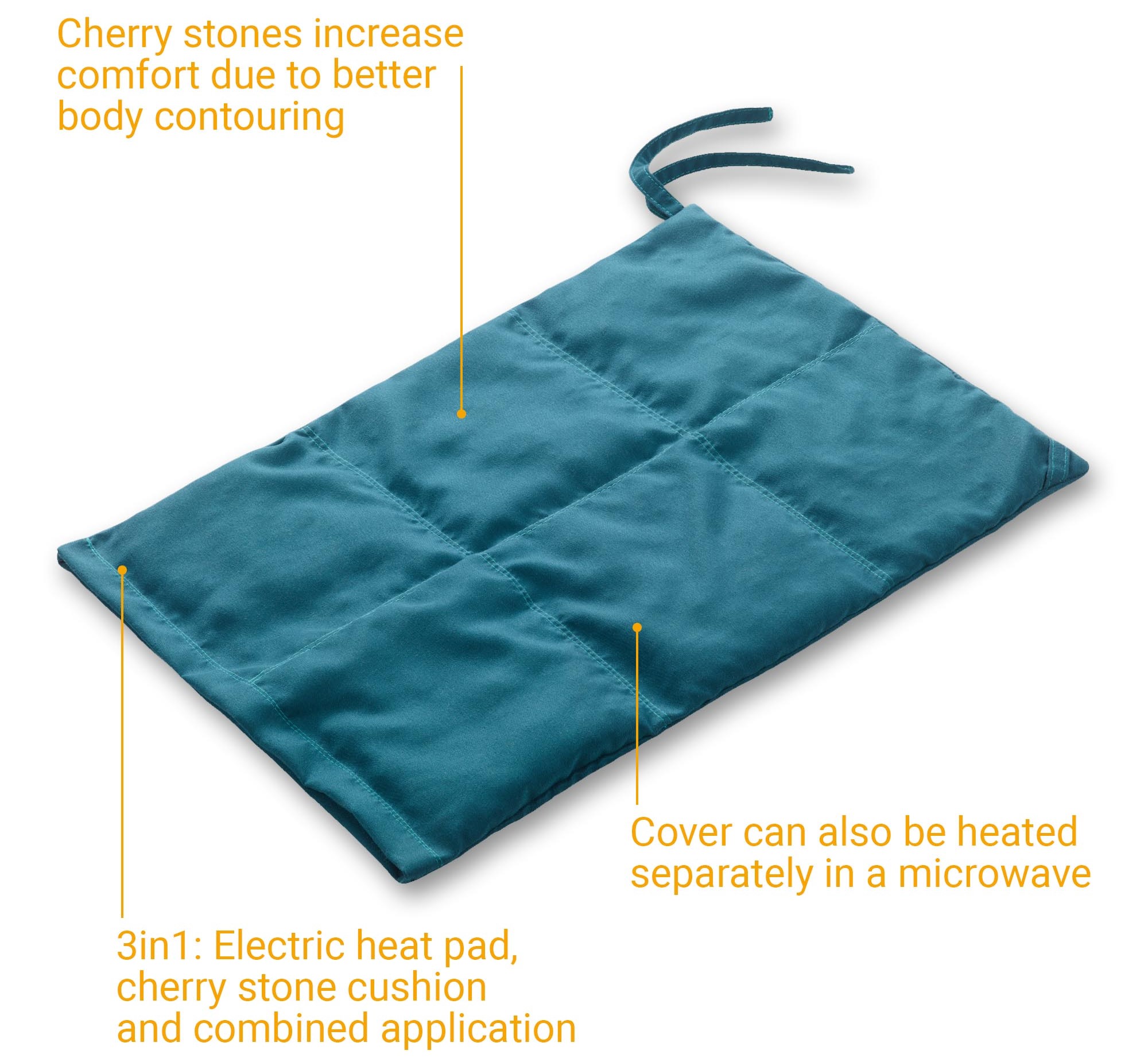 Varmepute Medisana HS200, 3 i 1, Kirsebær stein