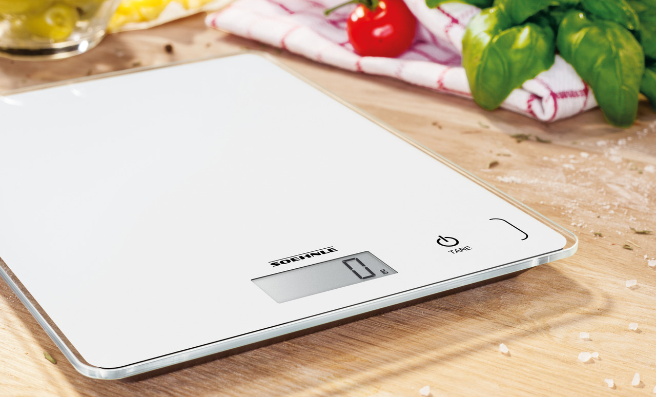 Kjøkkenvekt 5 kg Soenhle hvit Page Compact 300