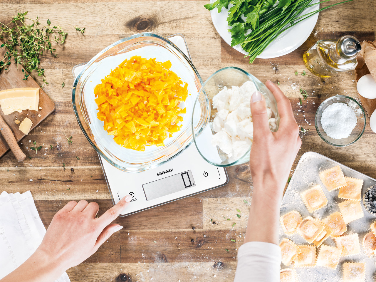 Kjøkkenvekt til 20 kg Soehnle Page Profi hvit