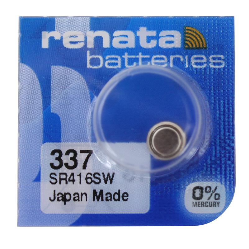 Batteri Renata 337 /SR416, 1,55V, Sølvoksid