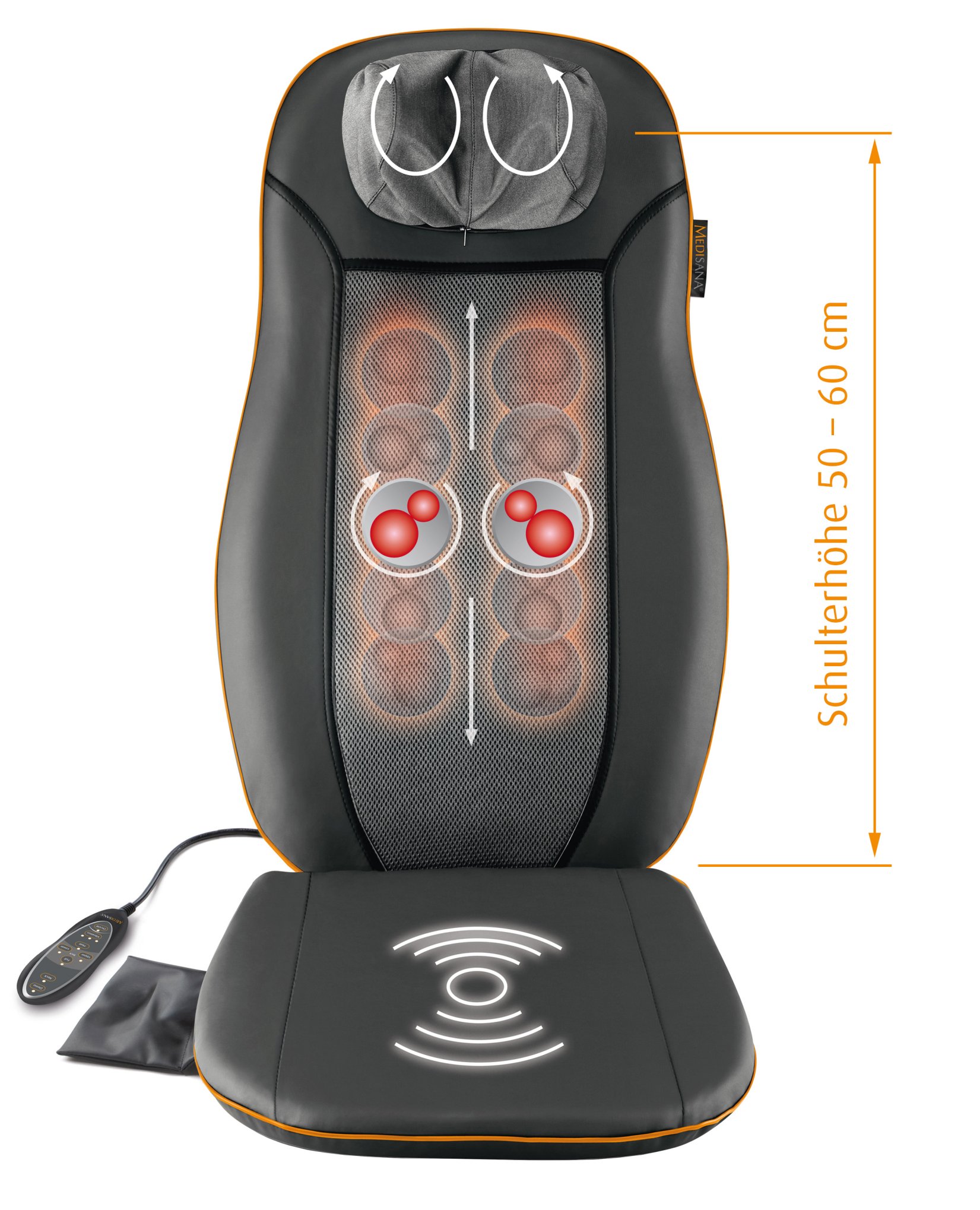 Massasjesete Medisana MCN Shiatsu rygg nakke