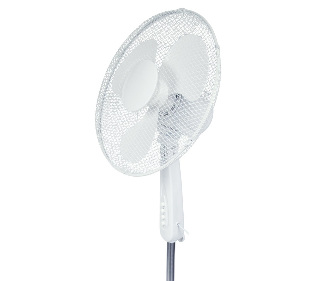 #Gulvvifte Trebs 50 watt, hvit, 100-120 cm høyde #Gulvvifte Trebs 50 watt, hvit, 100-120 cm høyde